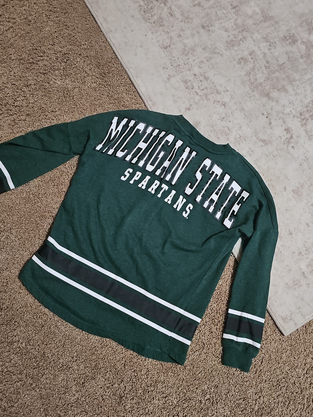 Michigan State Spartans Green Crewneck Sweatshirt